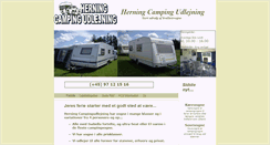 Desktop Screenshot of herning-campingudlejning.dk