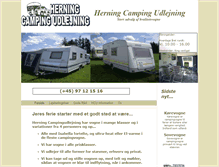 Tablet Screenshot of herning-campingudlejning.dk